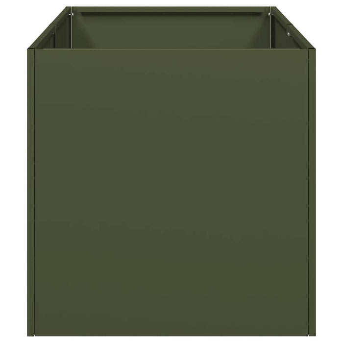 Fioriera Verde Oliva 40x80x40 cm in Acciaio Laminato a Freddo 860734