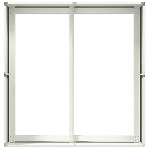 Fioriera-Vaso-Contenitore per Piante Bianca 80x80x40 cm in Acciaio Laminato a Freddo