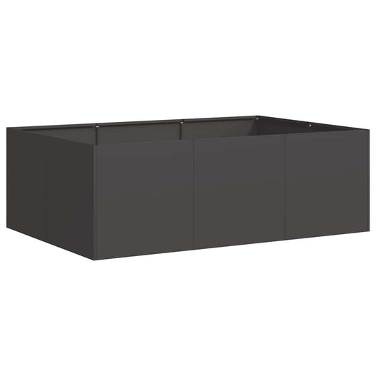 vidaXL Fioriera Nera 120x80x40 cm in Acciaio