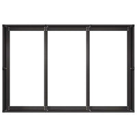 vidaXL Fioriera Nera 120x80x40 cm in Acciaio