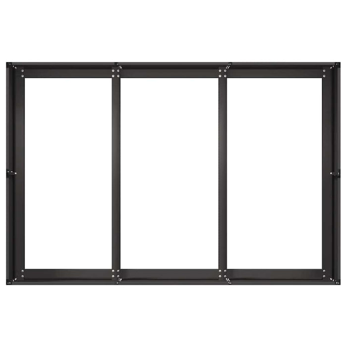 vidaXL Fioriera Nera 120x80x40 cm in Acciaio