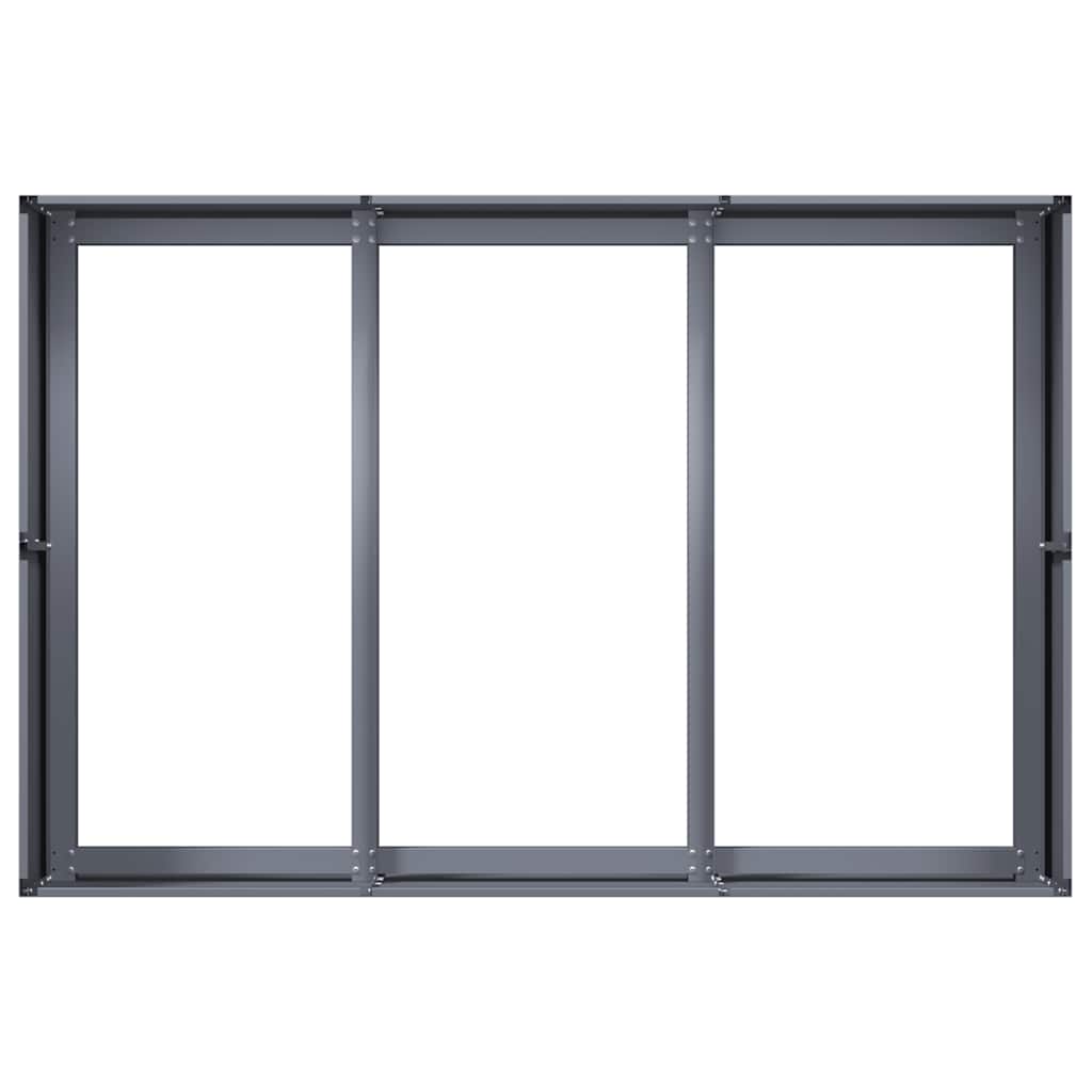 vidaXL Fioriera Antracite 120x80x40 cm in Acciaio