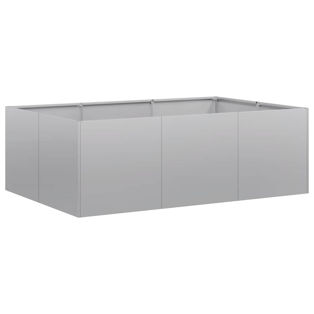 Fioriera-Vaso-Contenitore per Piante 120x80x40 cm in Acciaio Zincato