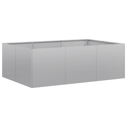 Fioriera-Vaso-Contenitore per Piante 120x80x40 cm in Acciaio Zincato