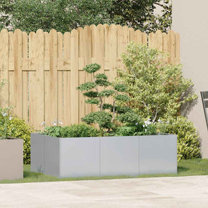 vidaXL Fioriera 120x80x40 cm in Acciaio Zincato