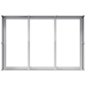 vidaXL Fioriera 120x80x40 cm in Acciaio Zincato