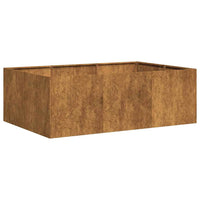 Fioriera Arrugginita 120x80x40 cm in Acciaio Corten 860751