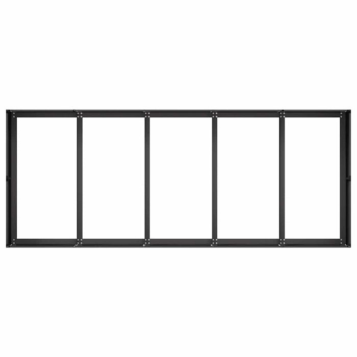 Fioriera Nera 200x80x40 cm in Acciaio 860752