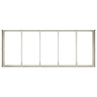 Fioriera Bianca 200x80x40 cm in Acciaio 860753