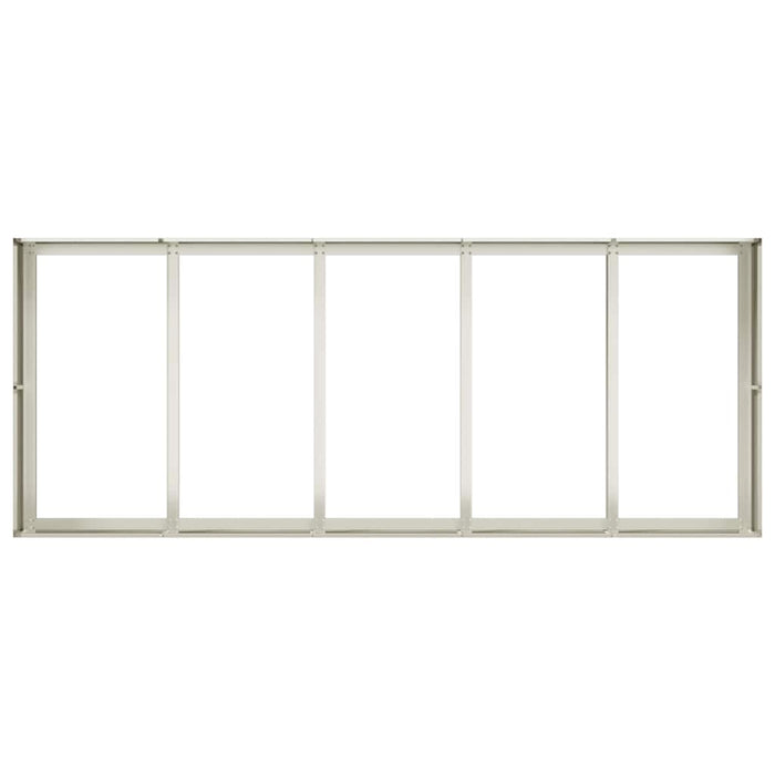 Fioriera Bianca 200x80x40 cm in Acciaio 860753