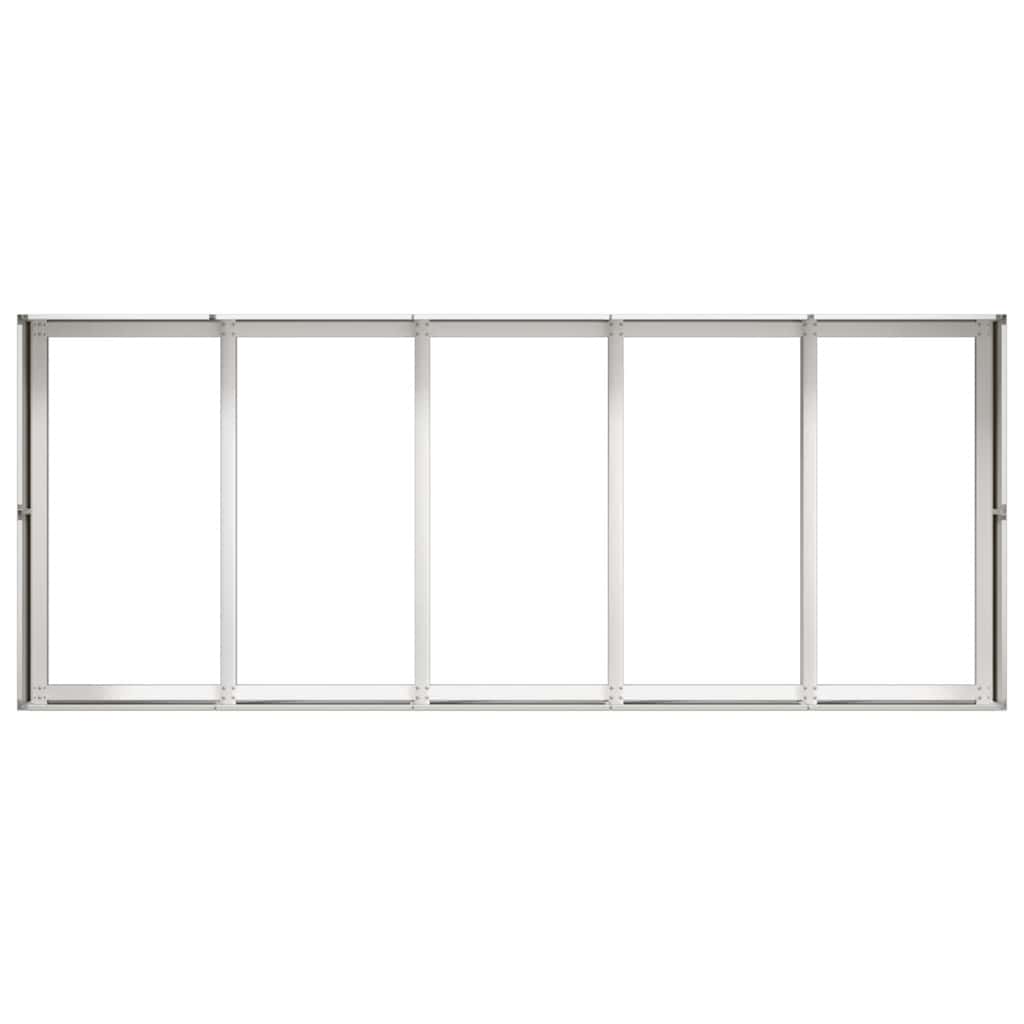 Fioriera-Vaso-Contenitore per Piante 200x80x40 cm in Acciaio Inox