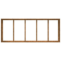 Fioriera Arrugginita 200x80x40 cm in Acciaio Corten 860758