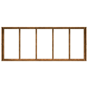 Fioriera Arrugginita 200x80x40 cm in Acciaio Corten 860758