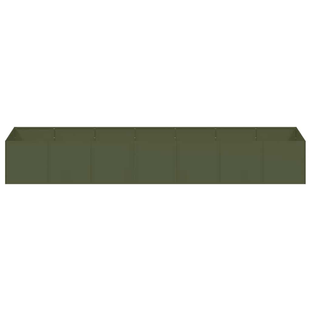 Fioriera Verde Oliva 280x80x40 cm in Acciaio 860762