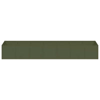 Fioriera Verde Oliva 280x80x40 cm in Acciaio 860762