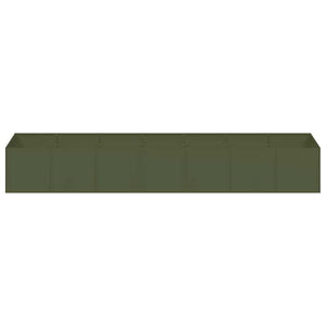 Fioriera Verde Oliva 280x80x40 cm in Acciaio 860762