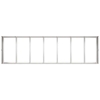 Fioriera-Vaso-Contenitore per Piante 280x80x40 cm in Acciaio Inox