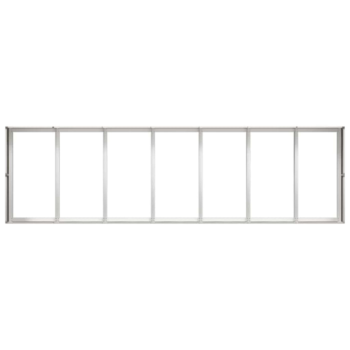 Fioriera-Vaso-Contenitore per Piante 280x80x40 cm in Acciaio Inox