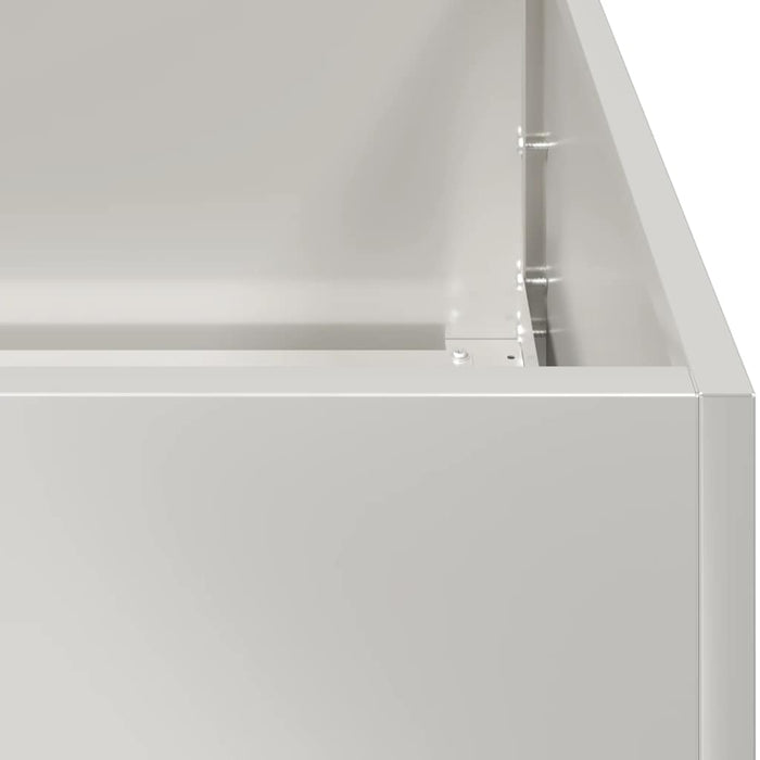 Fioriera-Vaso-Contenitore per Piante 280x80x40 cm in Acciaio Inox