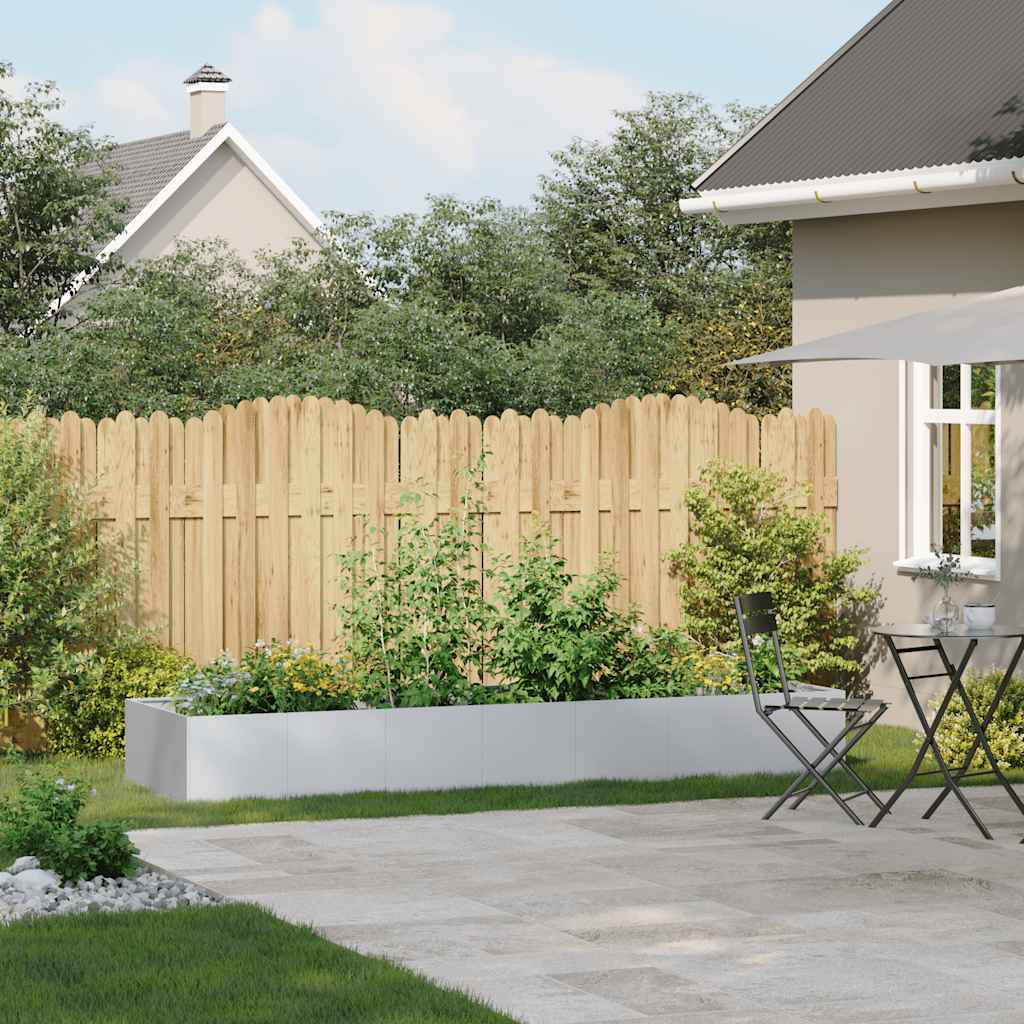 vidaXL Fioriera 280x80x40 cm in Acciaio Zincato