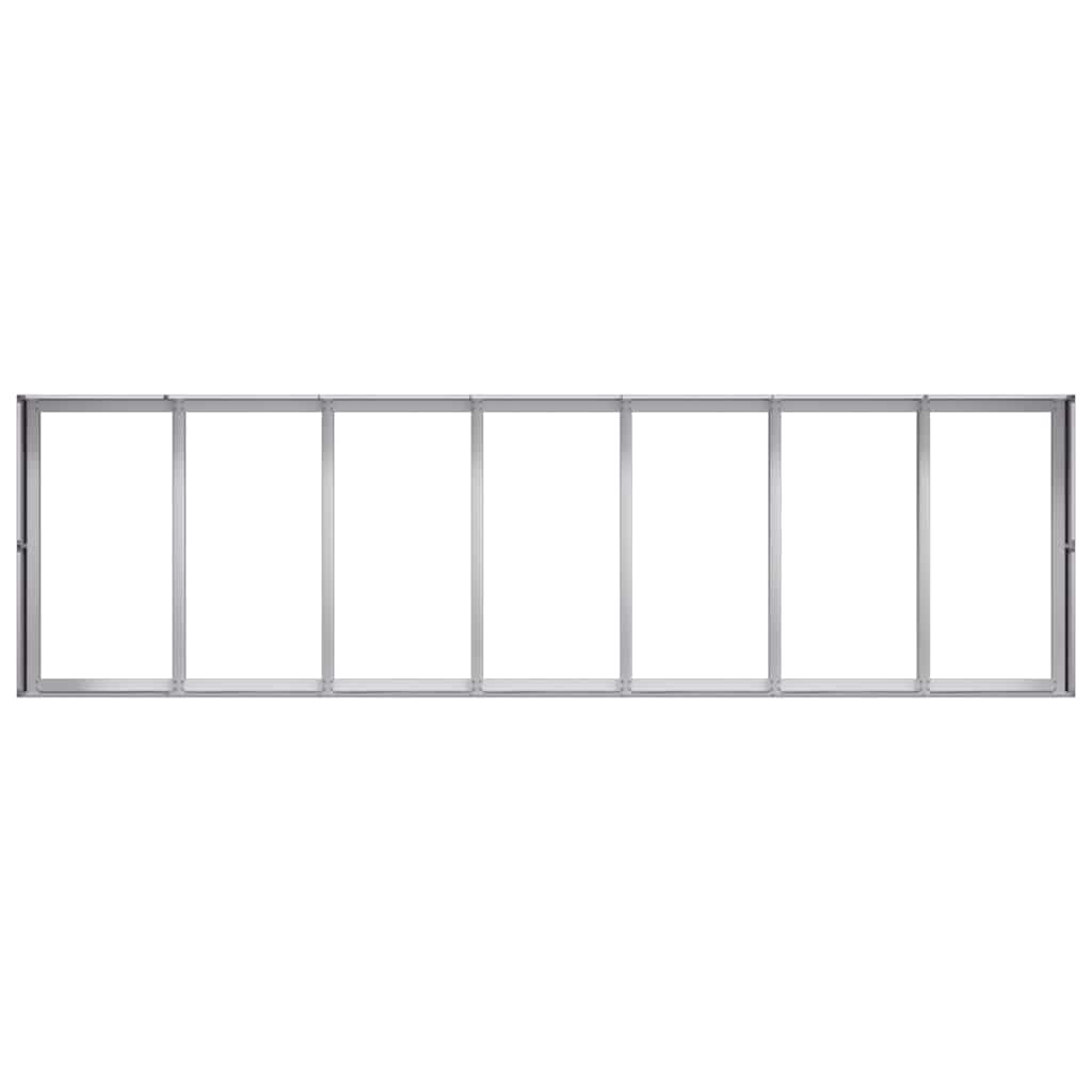 vidaXL Fioriera 280x80x40 cm in Acciaio Zincato