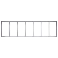 vidaXL Fioriera 280x80x40 cm in Acciaio Zincato