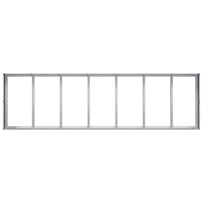 vidaXL Fioriera 280x80x40 cm in Acciaio Zincato