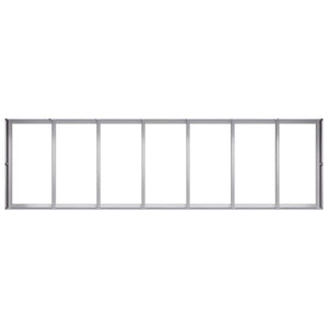 Fioriera-Vaso-Contenitore per Piante 280x80x40 cm in Acciaio Zincato