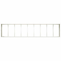 vidaXL Fioriera Bianca 360x80x40 cm in Acciaio