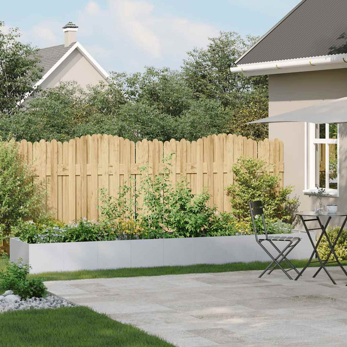 vidaXL Fioriera 360x80x40 cm in Acciaio Zincato