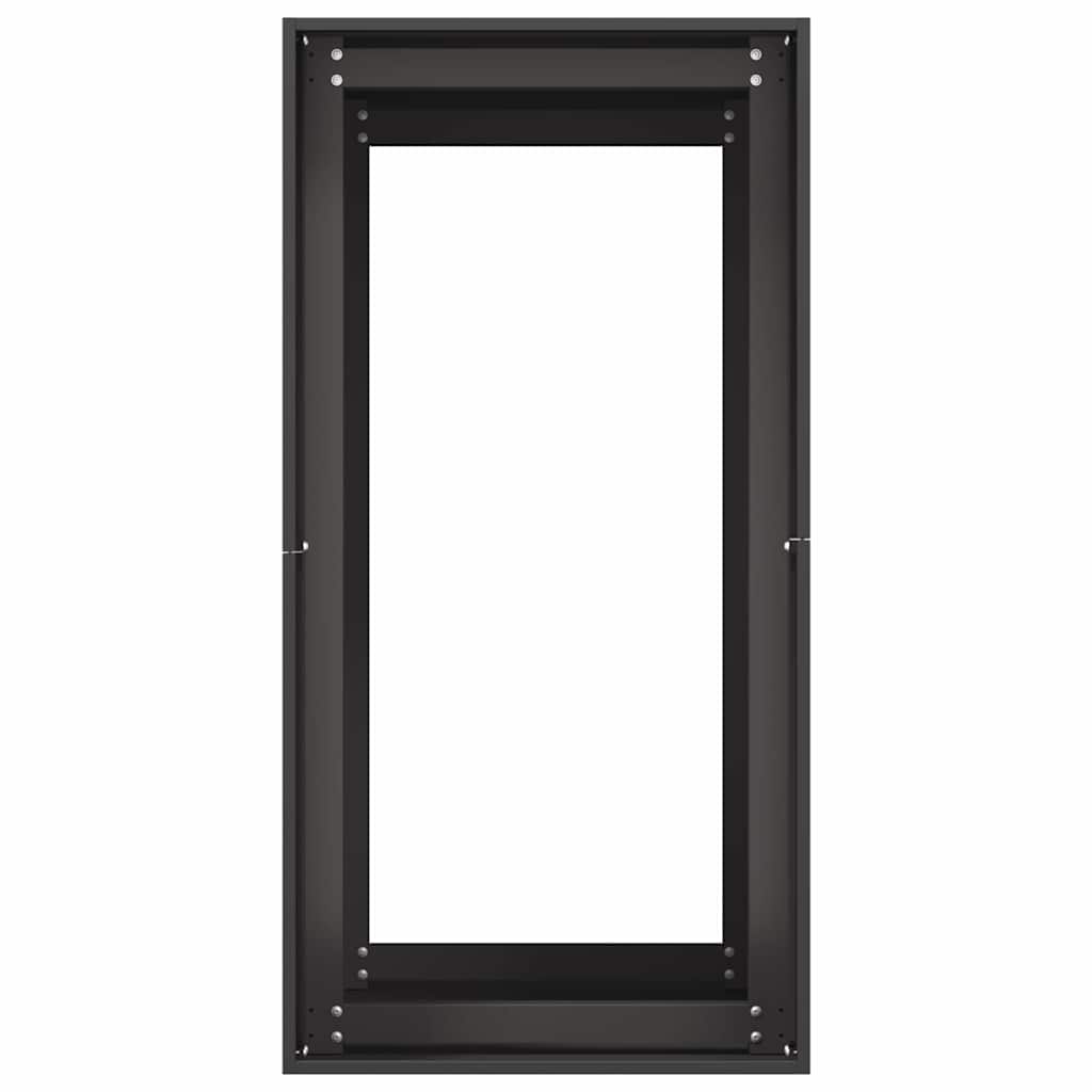 vidaXL Fioriera Nera 40x80x80 cm in Acciaio