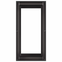 vidaXL Fioriera Nera 40x80x80 cm in Acciaio