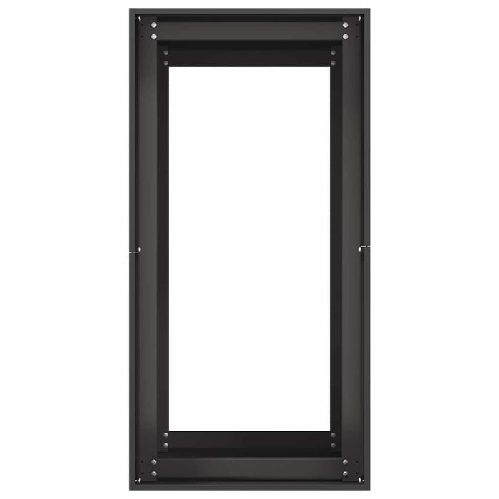 vidaXL Fioriera Nera 40x80x80 cm in Acciaio