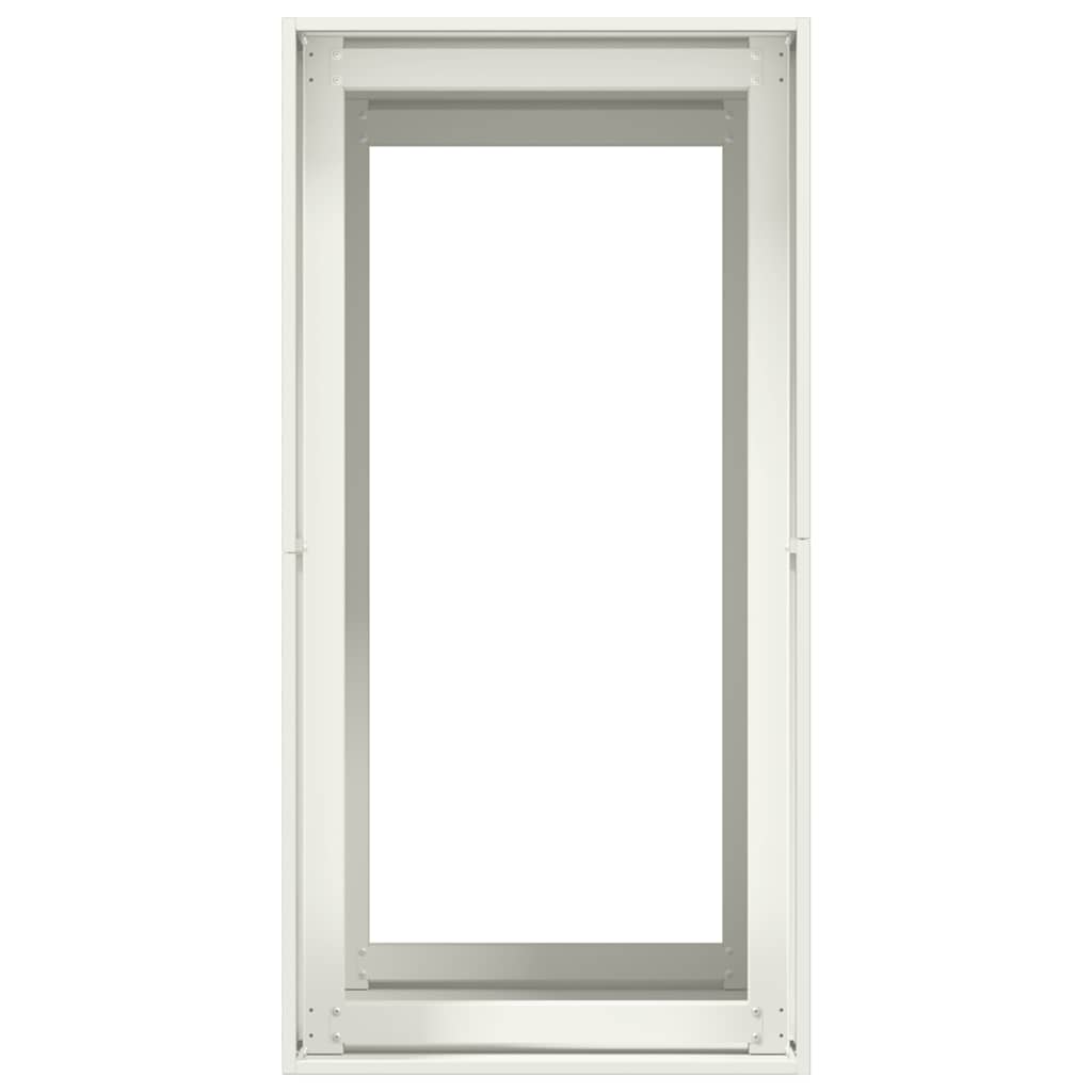 Fioriera-Vaso-Contenitore per Piante Bianca 40x80x80 cm in Acciaio