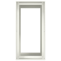 Fioriera-Vaso-Contenitore per Piante Bianca 40x80x80 cm in Acciaio