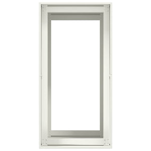 Fioriera-Vaso-Contenitore per Piante Bianca 40x80x80 cm in Acciaio