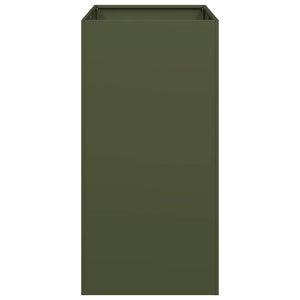 Fioriera Verde Oliva 40x80x80 cm in Acciaio