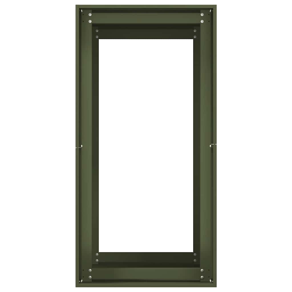 Fioriera Verde Oliva 40x80x80 cm in Acciaio 860776