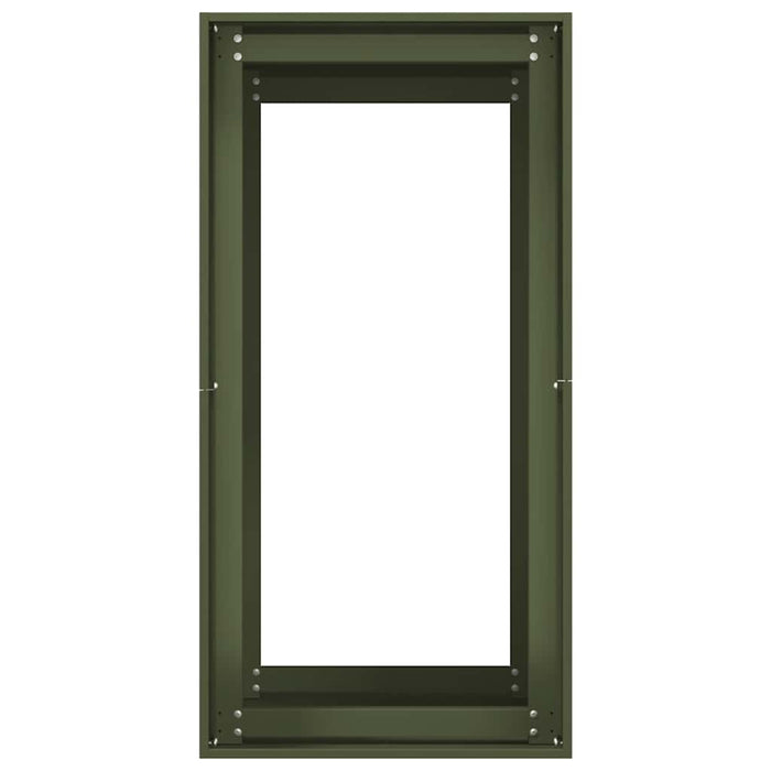Fioriera Verde Oliva 40x80x80 cm in Acciaio 860776