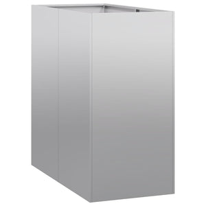 Fioriera-Vaso-Contenitore per Piante 40x80x80 cm in Acciaio Zincato