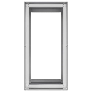 Fioriera-Vaso-Contenitore per Piante 40x80x80 cm in Acciaio Zincato