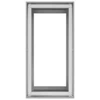 vidaXL Fioriera 40x80x80 cm in Acciaio Zincato