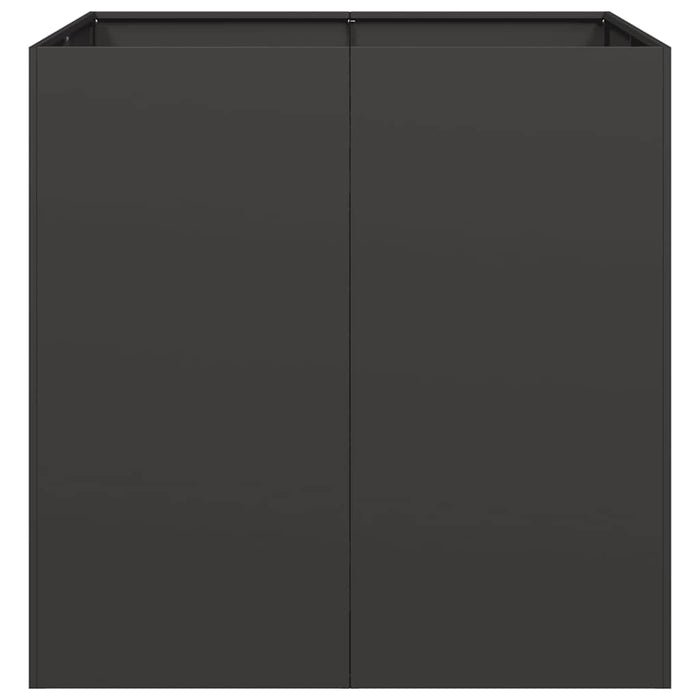 Fioriera Nera 80x80x80 cm in Acciaio 860780