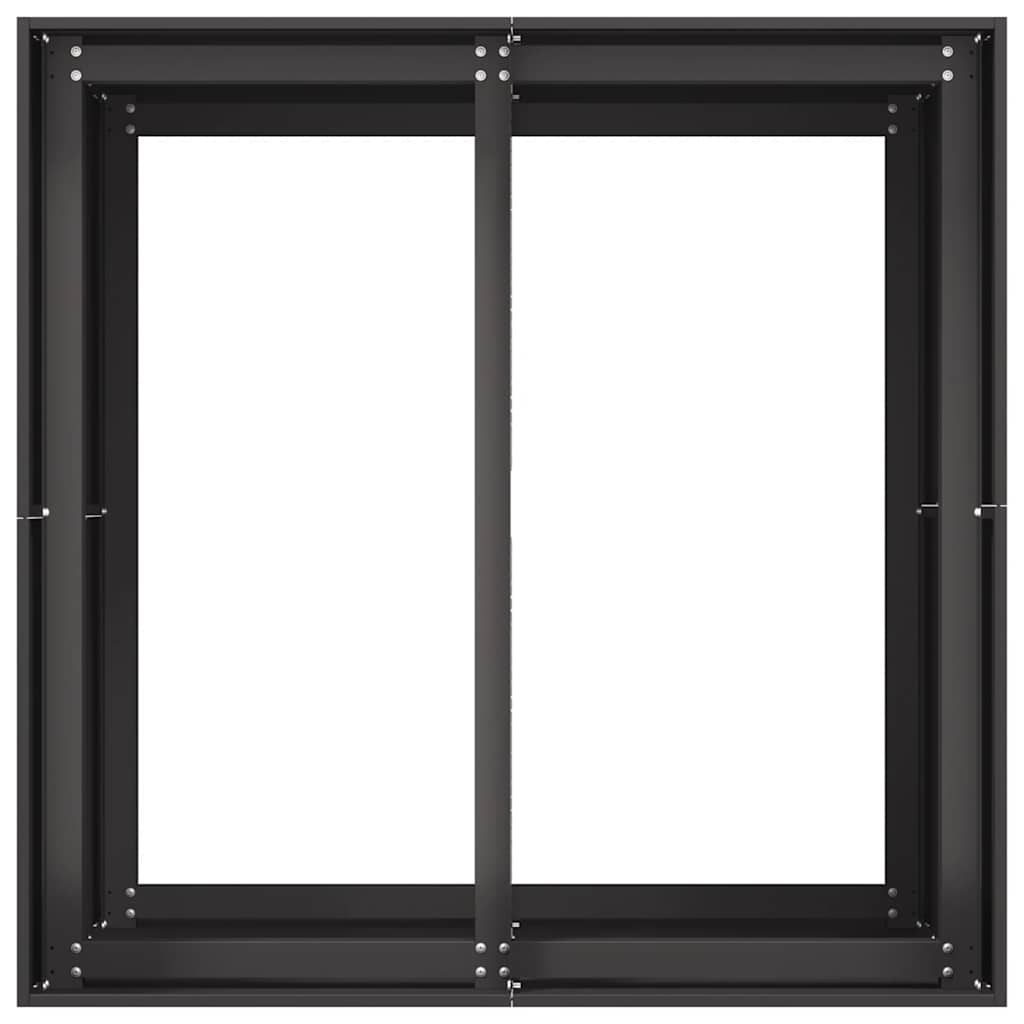 Fioriera Nera 80x80x80 cm in Acciaio 860780