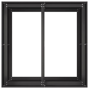 Fioriera Nera 80x80x80 cm in Acciaio 860780
