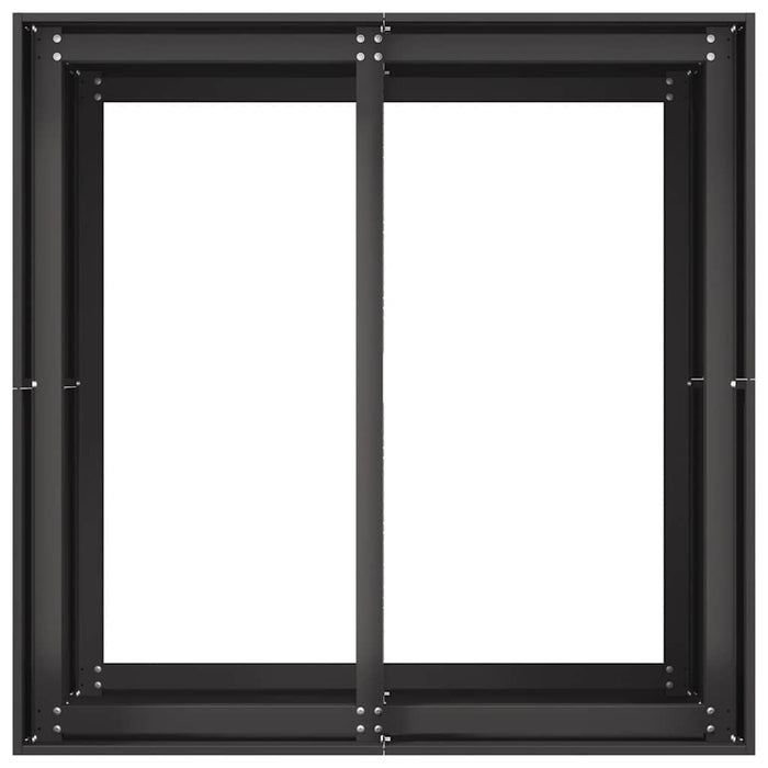 Fioriera Nera 80x80x80 cm in Acciaio 860780