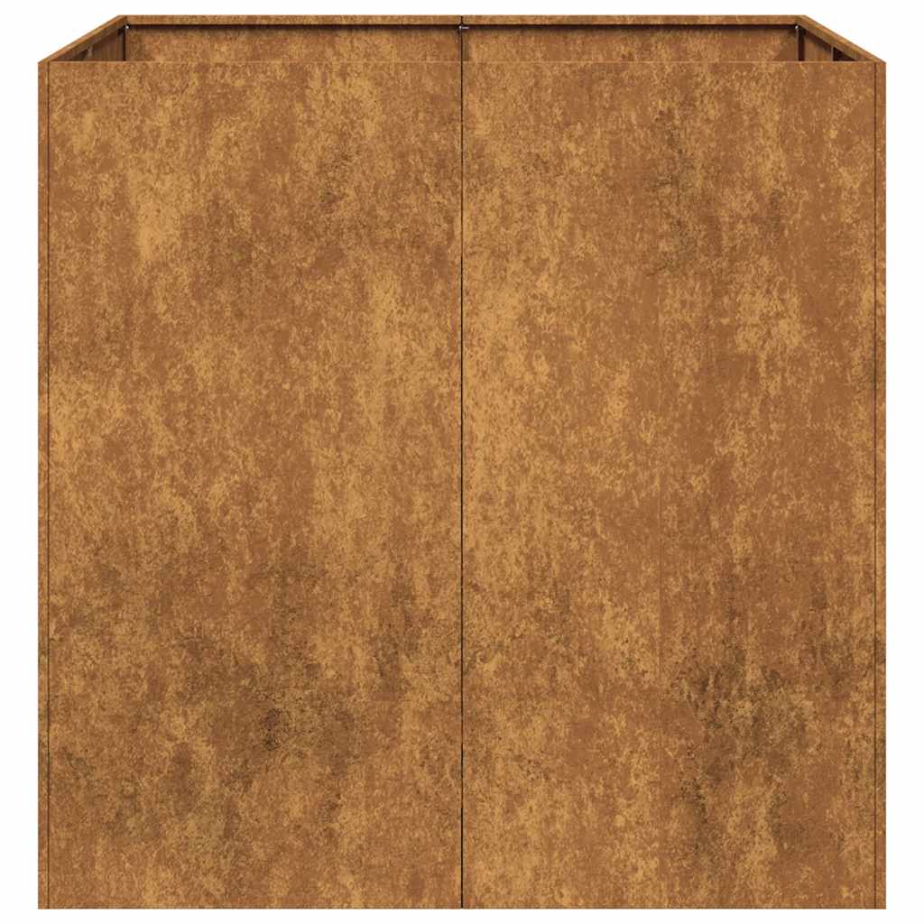 Fioriera Arrugginita 80x80x80 cm in Acciaio Corten 860786