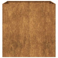 Fioriera Arrugginita 80x80x80 cm in Acciaio Corten 860786
