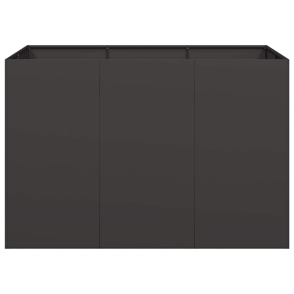 Fioriera Nera 120x80x80 cm in Acciaio 860787
