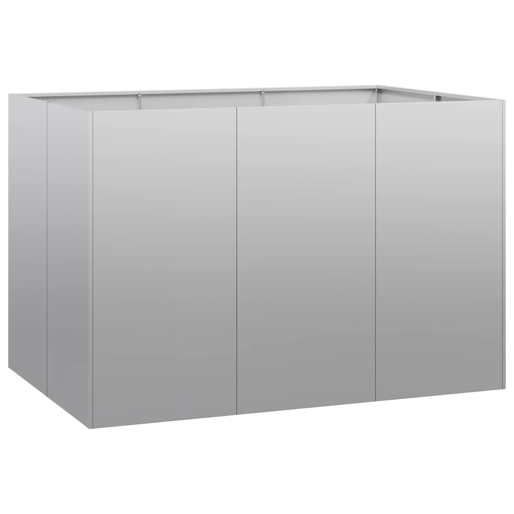 vidaXL Fioriera 120x80x80 cm in Acciaio Zincato